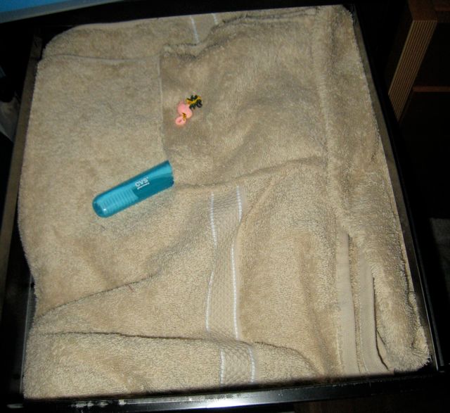 Pastel GH Towel with Travel Toothbrush - 2